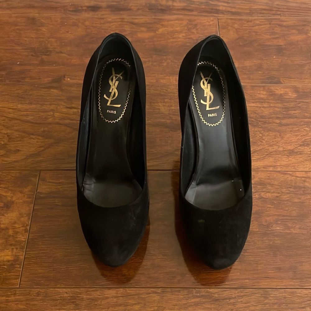 Authentic YSL suede pumps